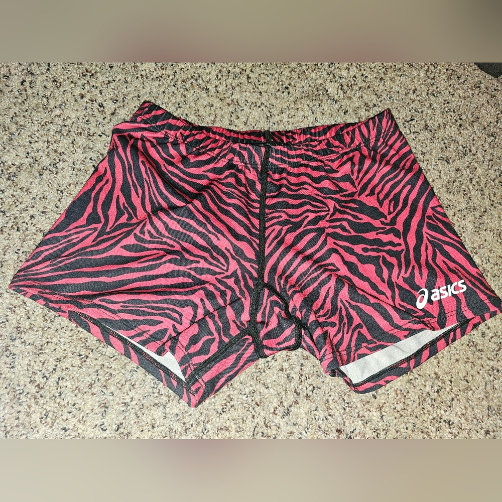 Asics  Shorts - Pink and Black Zebra Print